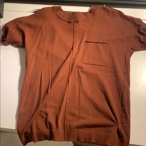 rusty colored shirt